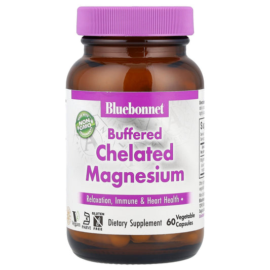 Bluebonnet Nutrition, Buffered Chelated Magnesium, 200 mg , 60 Vegetable Capsules