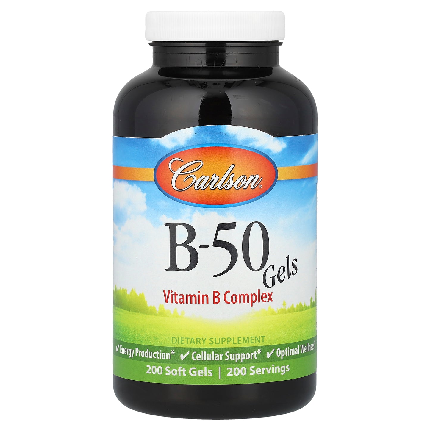 Carlson, B-50 Gel, Vitamin B Complex, 200 Soft Gels