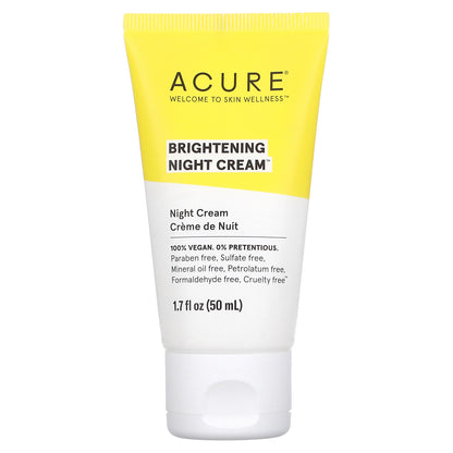 ACURE, Brightening Night Cream, 1.7 fl oz (50 ml)