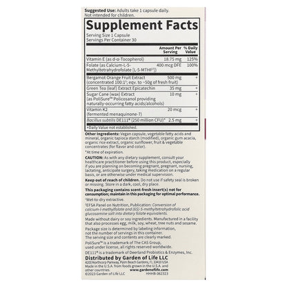 Garden of Life, Herbals, Heart Health, Sweet Citrus, 30 Vegan Capsules