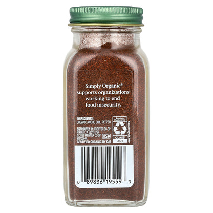 Simply Organic, Ancho Chili Powder, 2.85 oz (81 g)