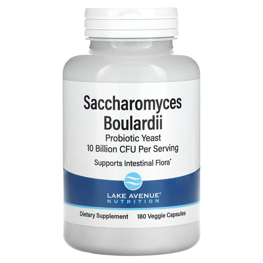 Lake Avenue Nutrition, Saccharomyces Boulardii, 10 Billion CFU, 180 Veggie Capsules