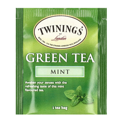 Twinings, Flavored Green Tea, Mint, 20 Tea Bags, 1.41 oz (40 g)