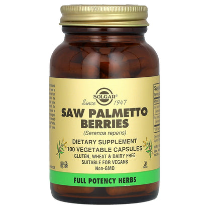 Solgar, Saw Palmetto Berries, 100 Vegetable Capsules