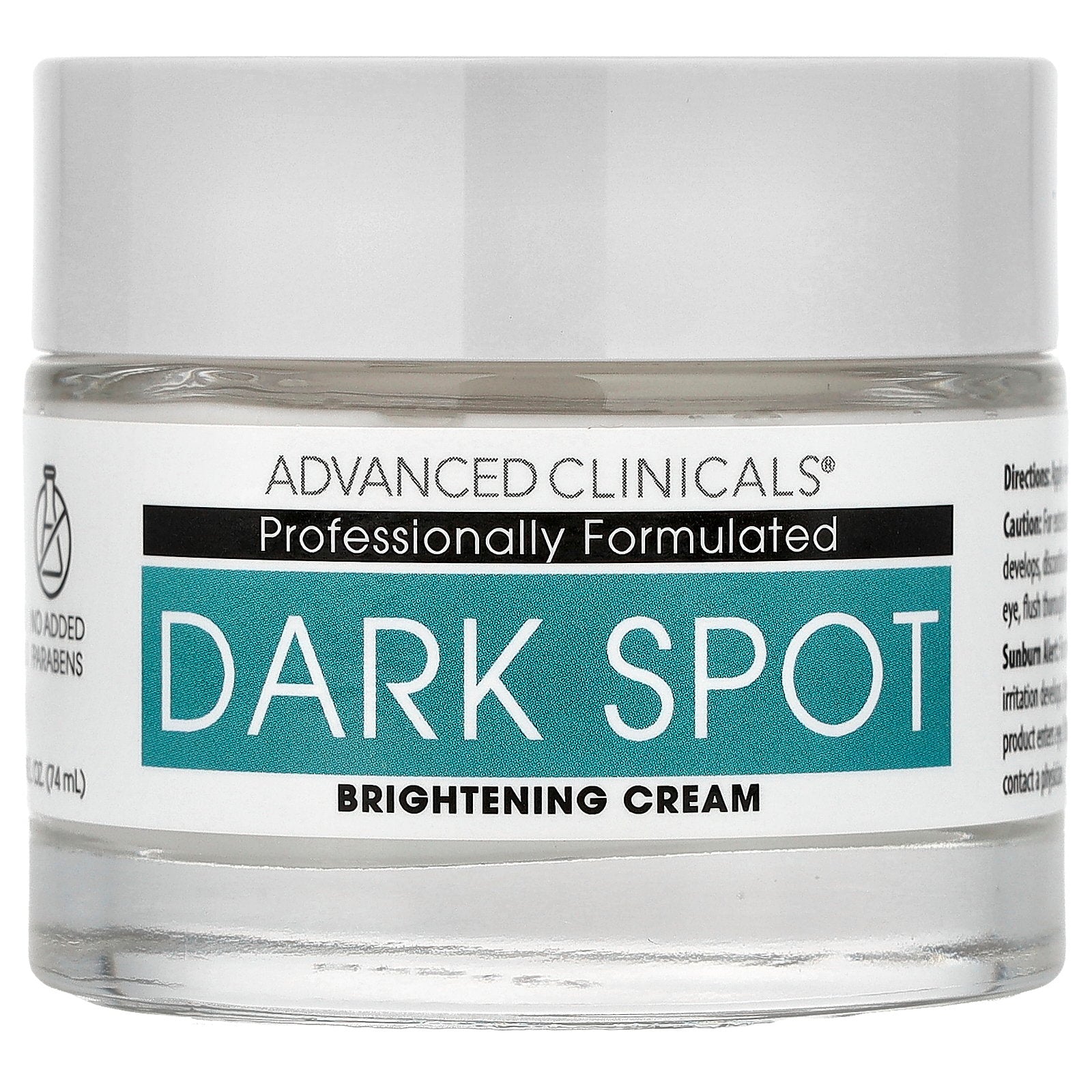 Advanced Clinicals, Dark Spot, Brightening Cream, 2.5 fl oz (74 ml)