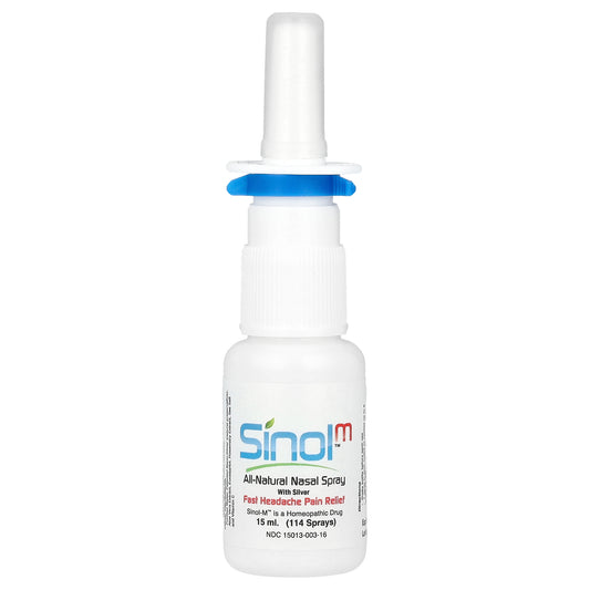 Sinol, SinolM™, All-Natural Nasal Spray, Fast Headache Relief, 15 ml