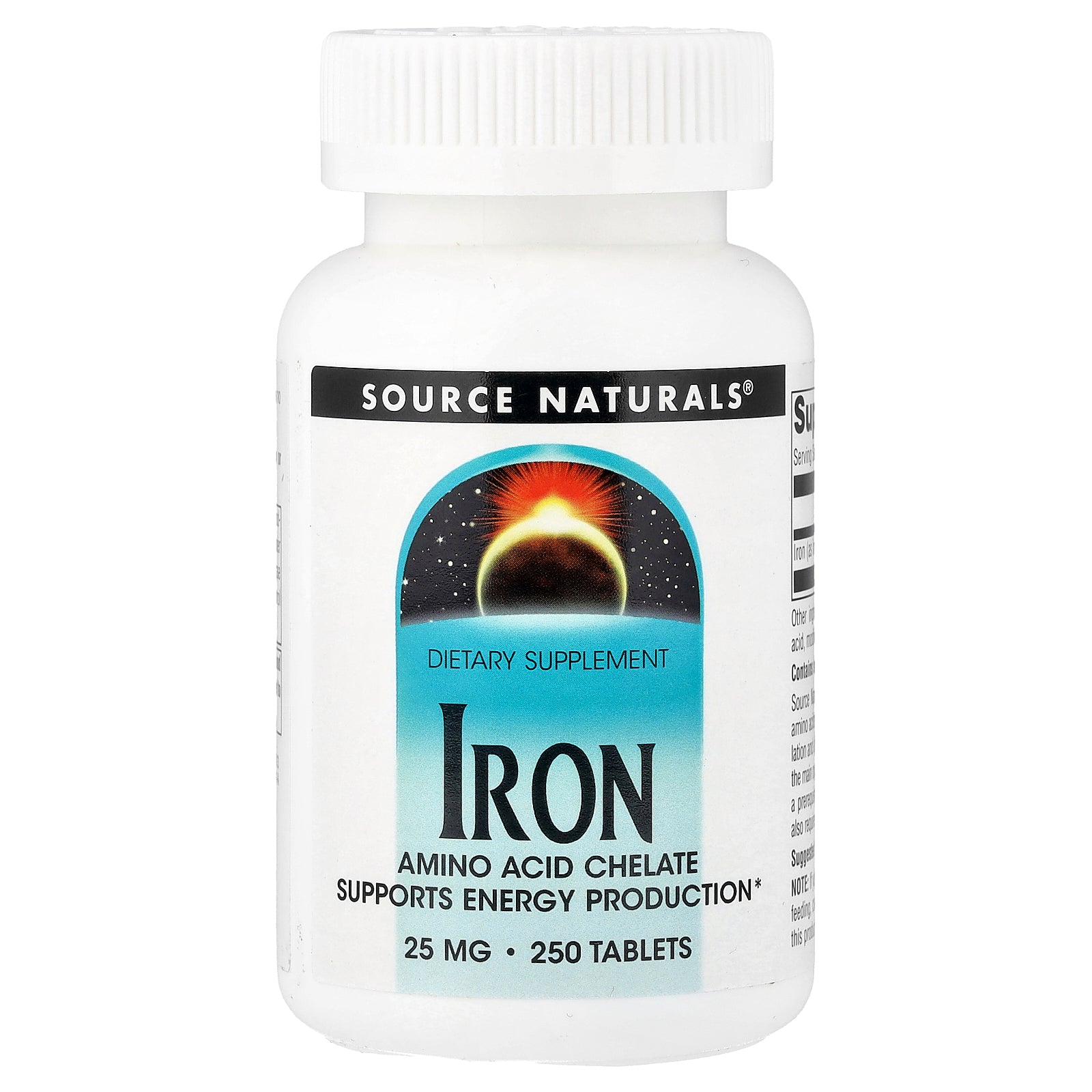 Source Naturals, Iron, 25 mg, 250 Tablets