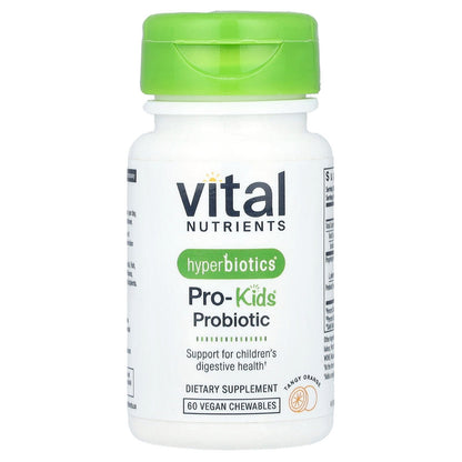 Vital Nutrients, Hyperbiotics®, Pro-Kids® Probiotic, Tangy Orange, 60 Vegan Chewables