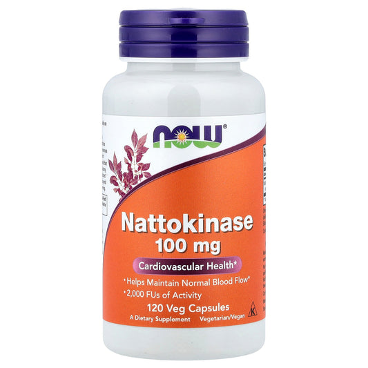 NOW Foods, Nattokinase, 100 mg, 120 Veg Capsules