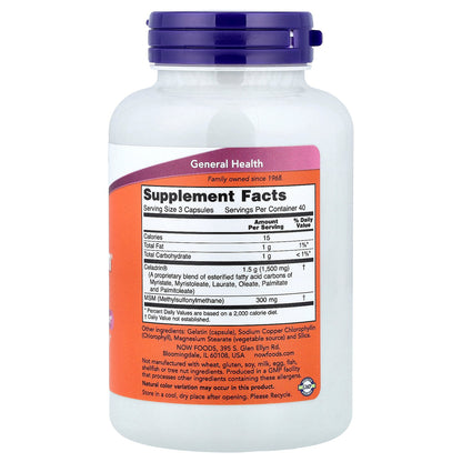 NOW Foods, Celadrin® & MSM, 120 Capsules