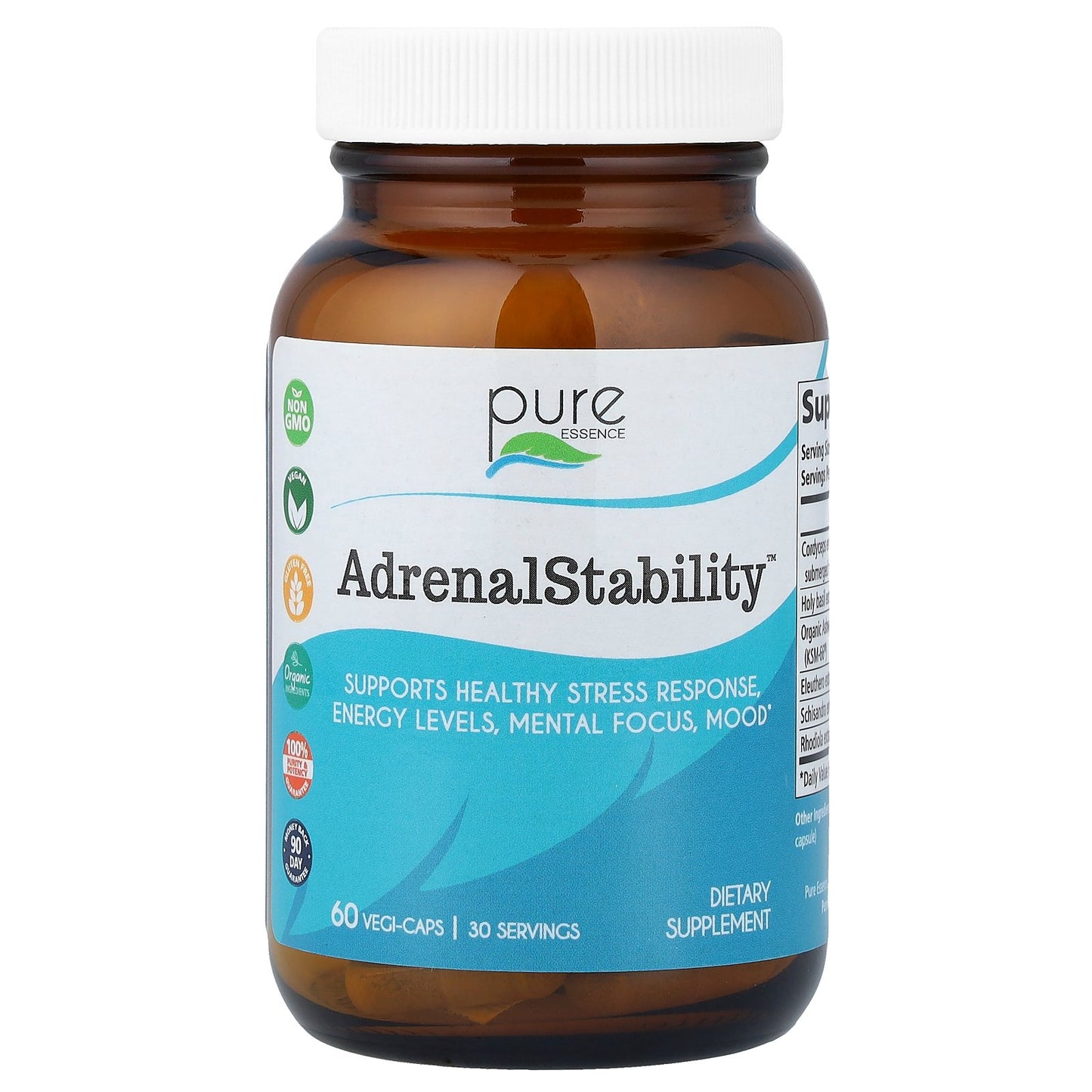 Pure Essence, AdrenalStability™, 60 Vegi-Caps