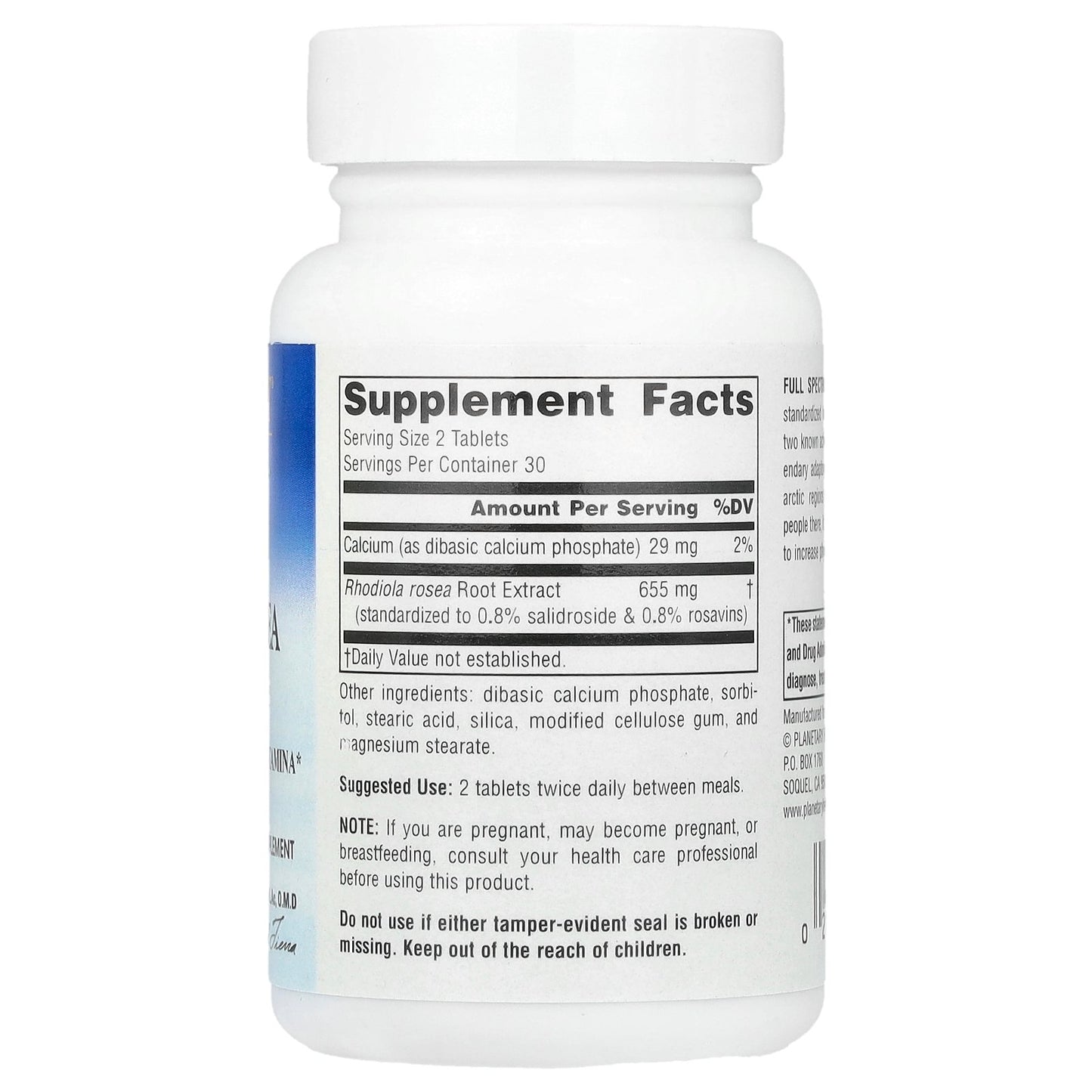 Planetary Herbals, Full Spectrum™ Rhodiola Rosea Extract, 60 Tablets (327 mg Per Tablet)