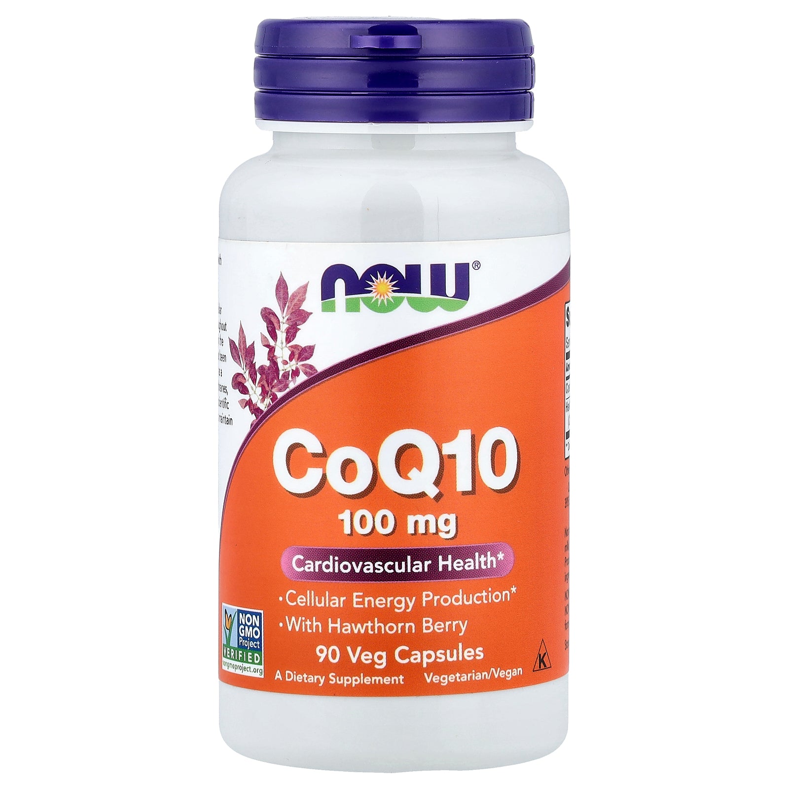 NOW Foods, CoQ10 With Hawthorn Berry, 90 Veg Capsules