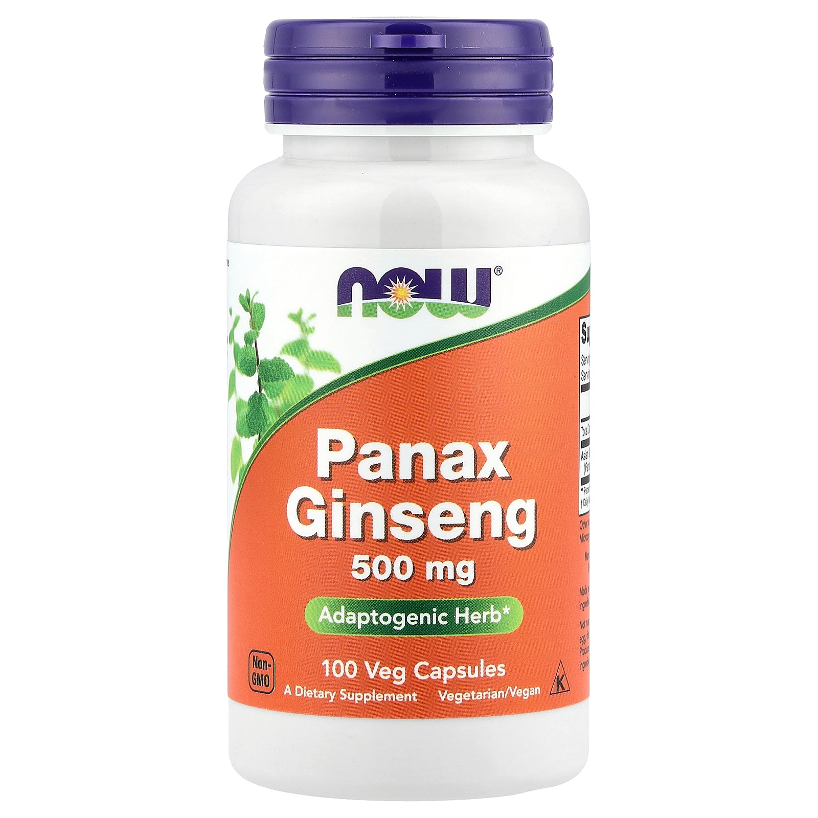 NOW Foods, Panax Ginseng , 500 mg, 100 Veg Capsules