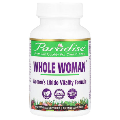 Paradise Herbs, Whole Woman®, Women's Libido Vitality Formula, 60 Vegetarian Capsules