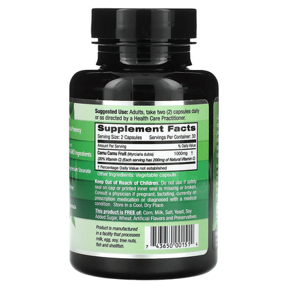 Emerald Laboratories, Camu Camu, 60 Vegetable Caps (500 mg per Capsule)