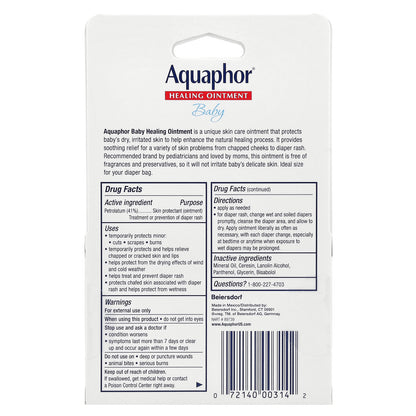 Aquaphor, Baby Healing Ointment, Fragrance Free , 2 Tubes, 0.35 oz (10 g) Each