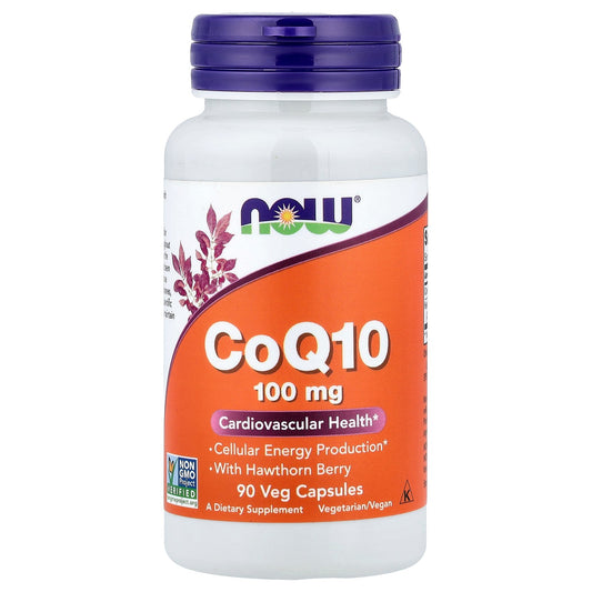 NOW Foods, CoQ10, 100 mg, 90 Veg Capsules