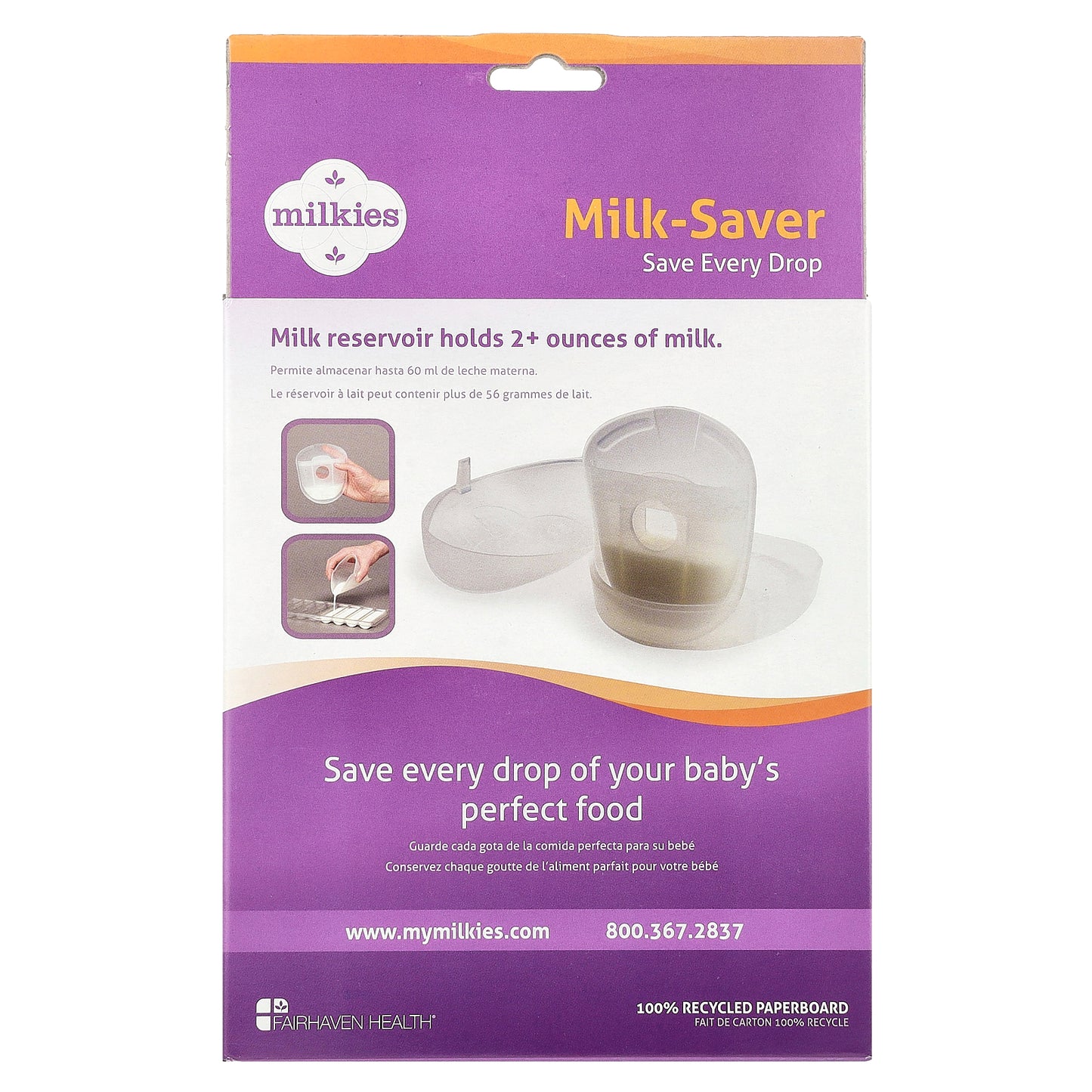 Fairhaven Health, Milkies, Milk-Saver, 1 Count