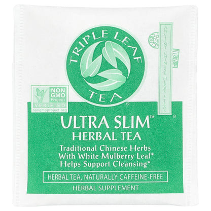 Triple Leaf Tea, Ultra Slim, Herbal Tea, With White Mulberry Leaf, Caffeine-Free, 20 Tea Bags, 1.16 oz (33 g)