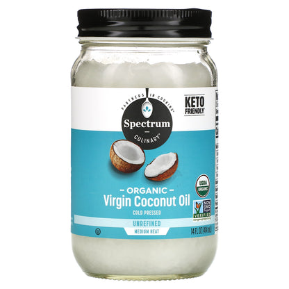 Spectrum Culinary, Organic Virgin Coconut Oil, Unrefined, 14 fl oz (414 ml)