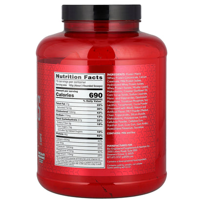 BSN, True-Mass®, Ultra Premium Protein/Carb Matrix, Chocolate Milkshake, 5.82 lbs (2.64 kg)