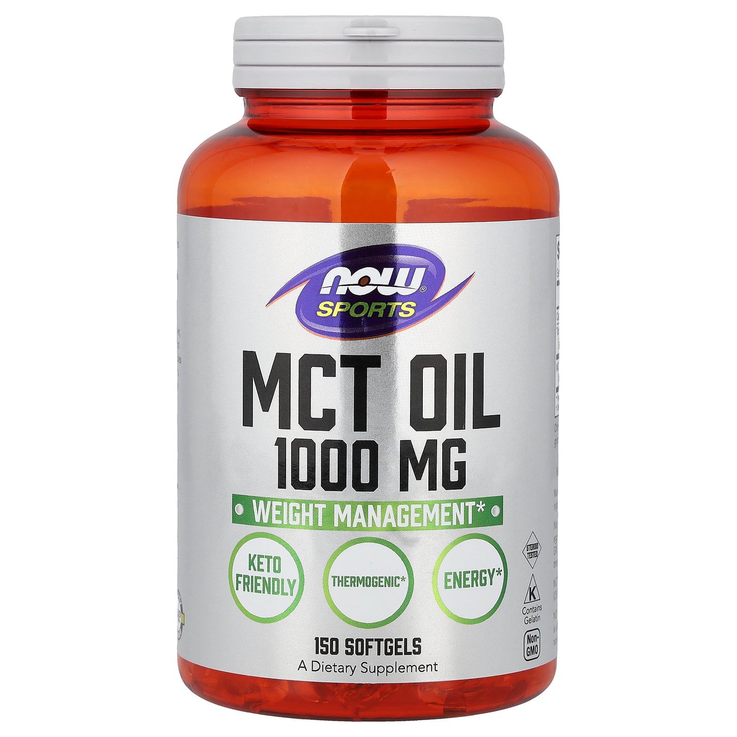 NOW Foods, Sports, MCT Oil, 1,000 mg, 150 Softgels