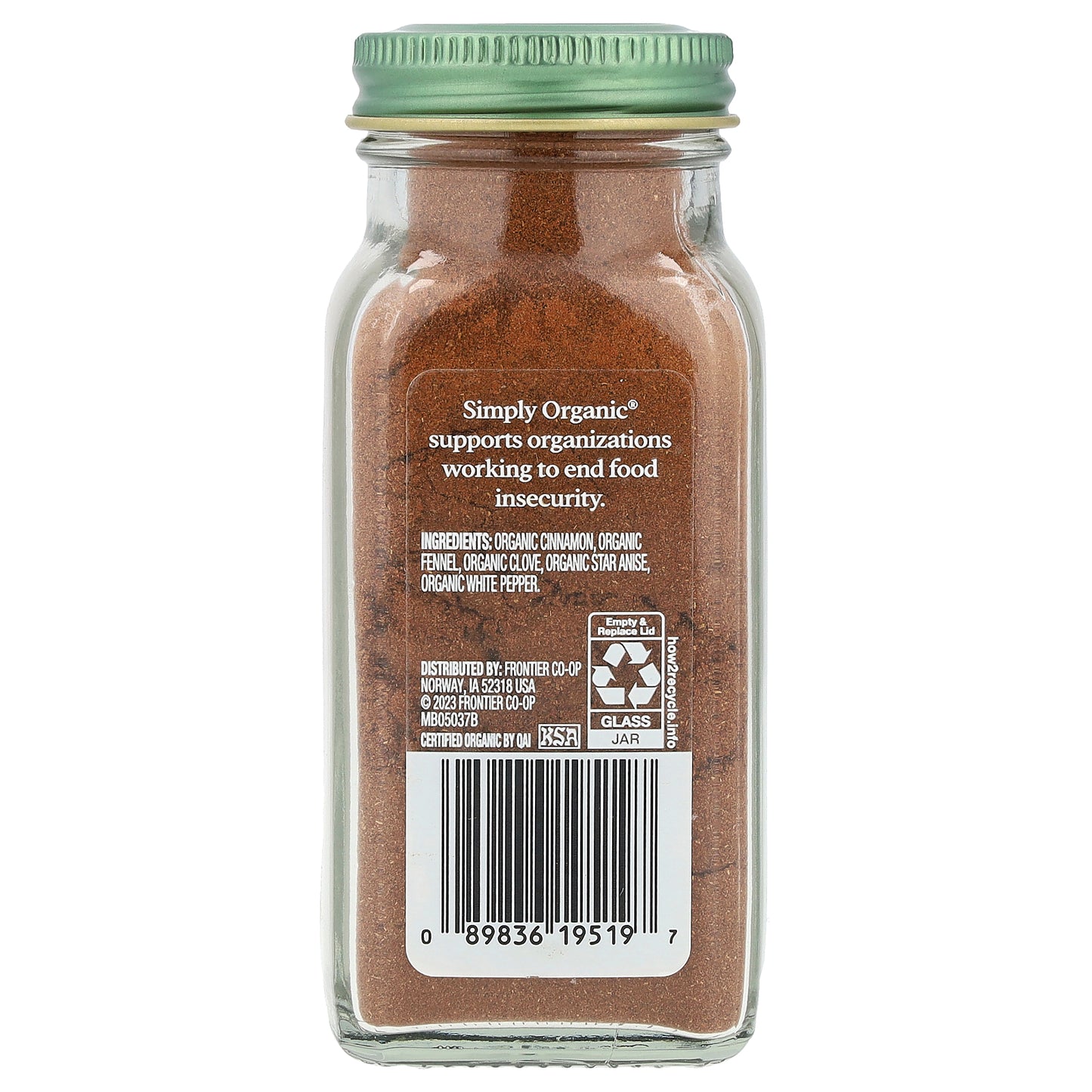 Simply Organic, Five Spice Powder, 2.01 oz (57 g)