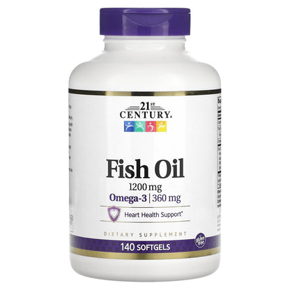 21st Century, Fish Oil, 1,200 mg, 140 Softgels