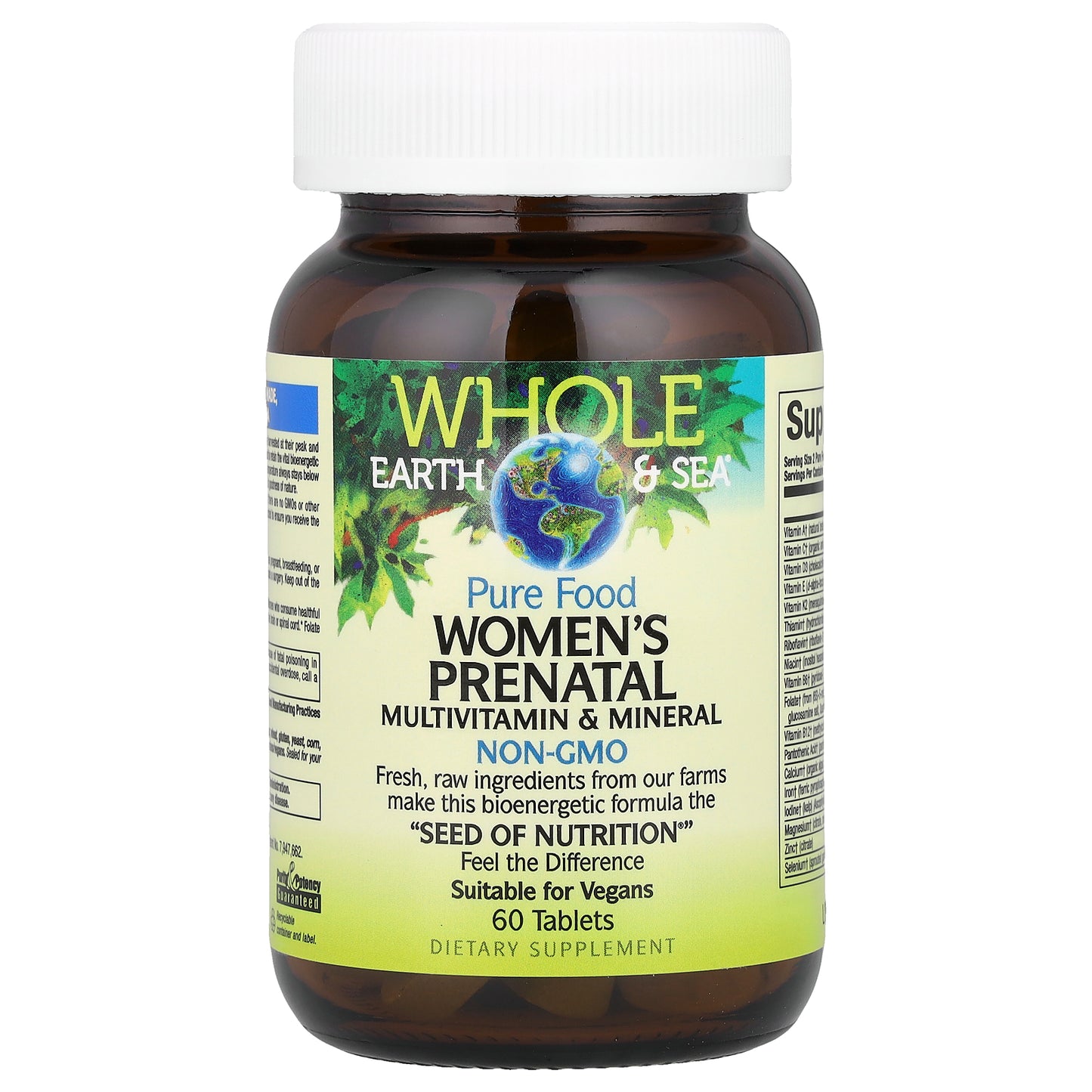 Natural Factors, Whole Earth & Sea®, Women's Prenatal Multivitamin & Mineral, 60 Tablets