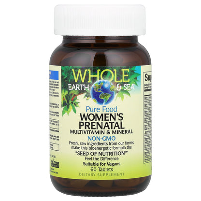 Natural Factors, Whole Earth & Sea®, Women's Prenatal Multivitamin & Mineral, 60 Tablets