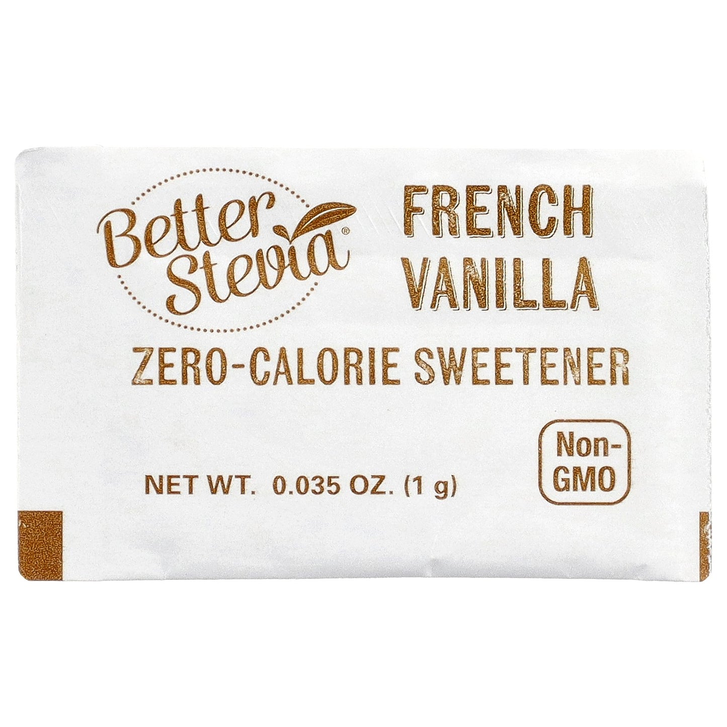 NOW Foods, BetterStevia®, Zero-Calorie Sweetener, French Vanilla, 75 Packets, 0.035 oz (1 g) Each