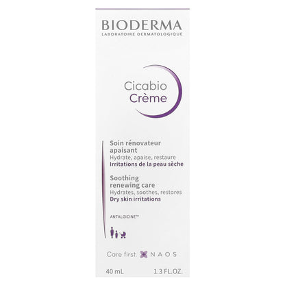 Bioderma, Cicabio Creme, Soothing Renewing Care, 1.3 fl oz (40 ml)