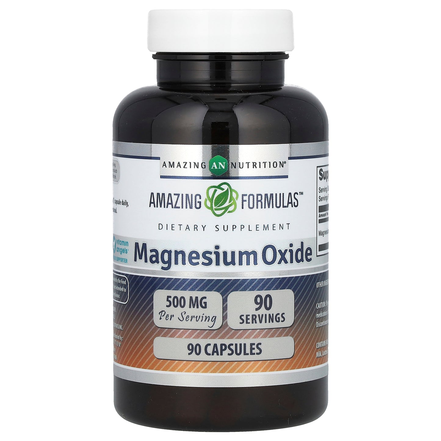 Amazing Nutrition, Magnesium Oxide, 500 mg, 90 Capsules