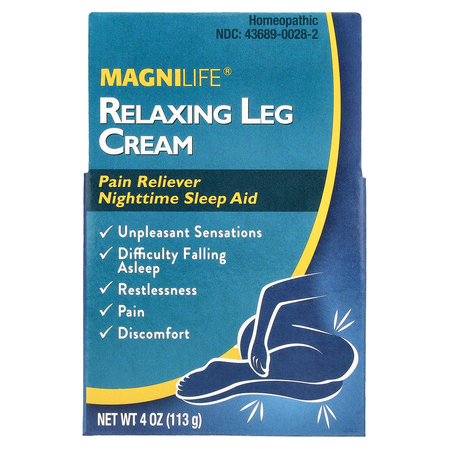 MagniLife, Relaxing Leg Cream, 4 oz (113 g)