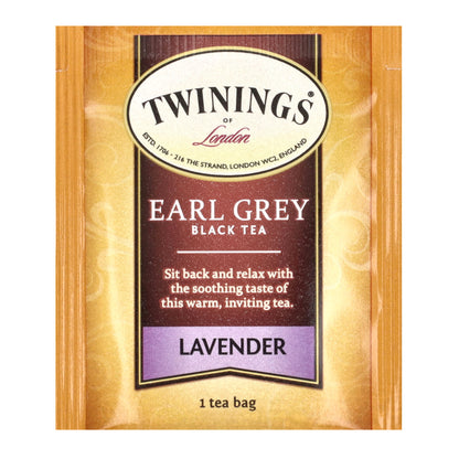 Twinings, Flavored Black Tea, Earl Grey, Lavender, 20 Tea Bags, 1.41 oz (40 g)