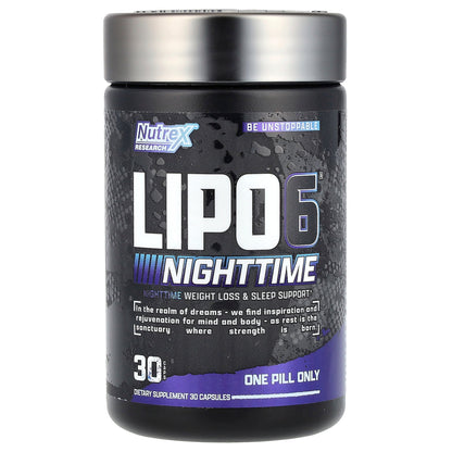 Nutrex Research, LIPO 6®, Nighttime, 30 Caps