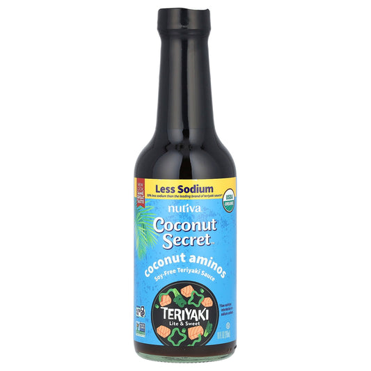 Coconut Secret, Coconut Aminos, Teriyaki, Light & Sweet, 10 fl oz (296 ml)