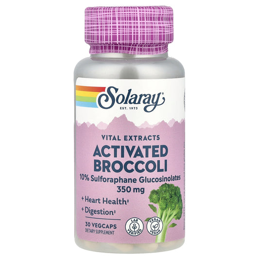 Solaray, Vital Extracts, Activated Broccoli, 350 mg, 30 VegCaps