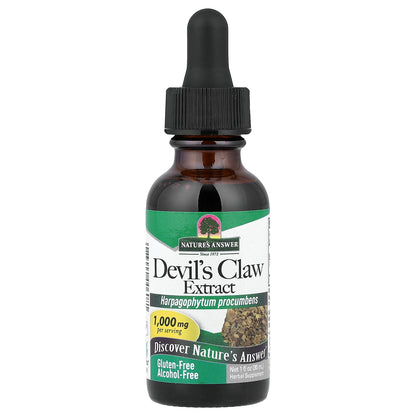 Nature's Answer, Devil's Claw Extract, Alcohol-Free, 1,000 mg, 1 fl oz (30 ml)