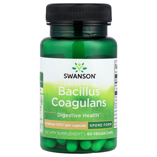 Swanson, Bacillus Coagulans, 6 Billion CFU, 60 Vegan Caps