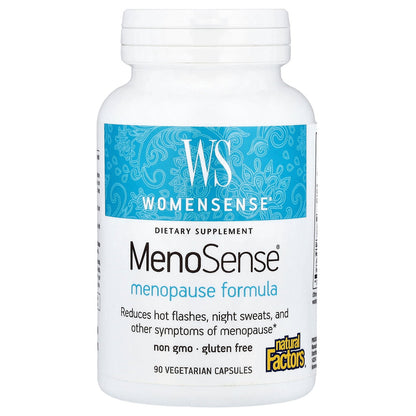 Natural Factors, WomenSense®, MenoSense®, Menopause Formula, 90 Vegetarian Capsules