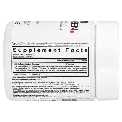 Codeage, Multi Collagen, 90 Vegetable Capsules