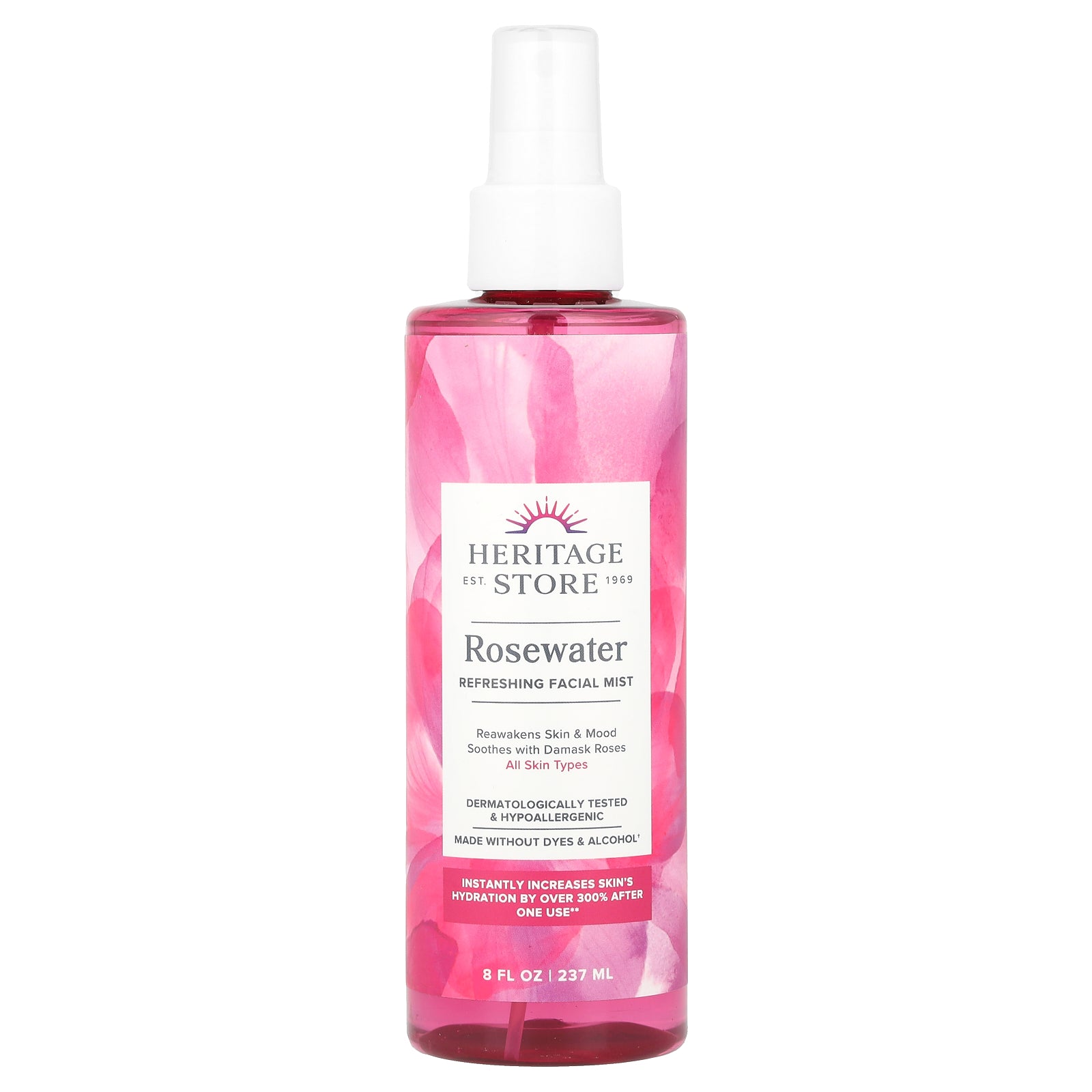 Heritage Store, Rosewater Refreshing Facial Mist, 8 fl oz (237 ml)