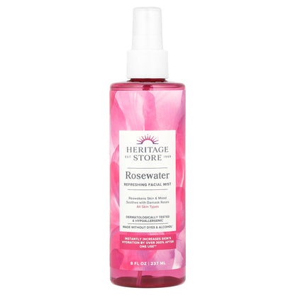 Heritage Store, Rosewater Refreshing Facial Mist, 8 fl oz (237 ml)