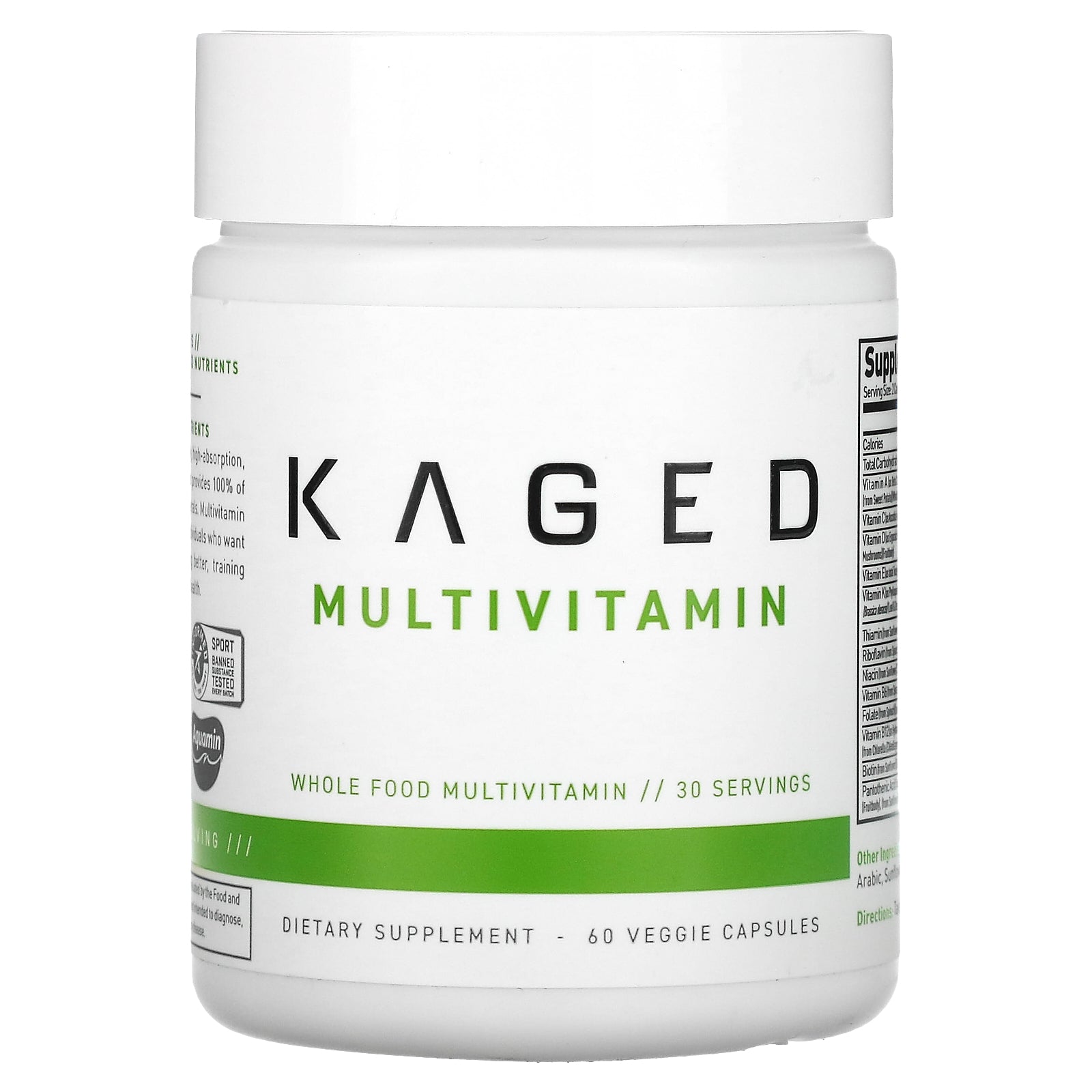 Kaged, MultiVitamin, 60 Veggie Capsules