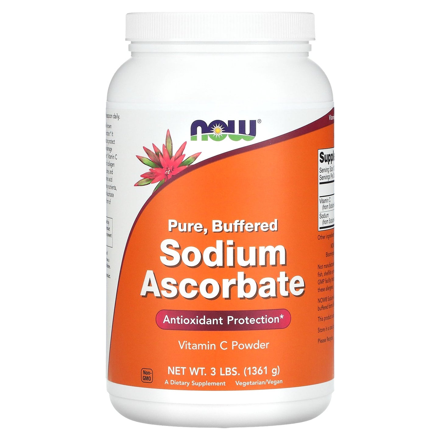 NOW Foods, Sodium Ascorbate Powder, 3 lbs (1361 g)