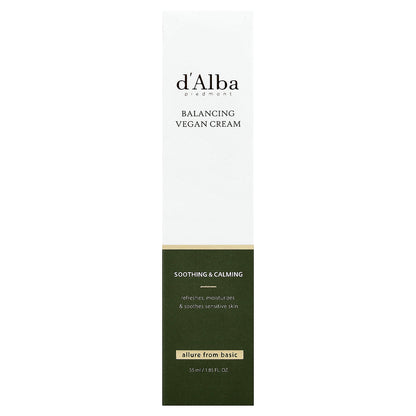 d'Alba, Balancing Vegan Cream, 1.85 fl oz (55 ml)