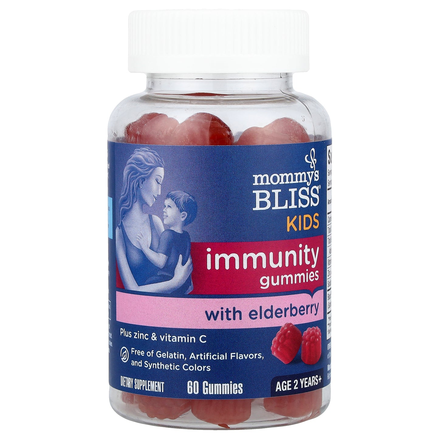Mommy's Bliss, Kids, Immunity Gummies with Elderberry, 2 Years+, 60 Gummies