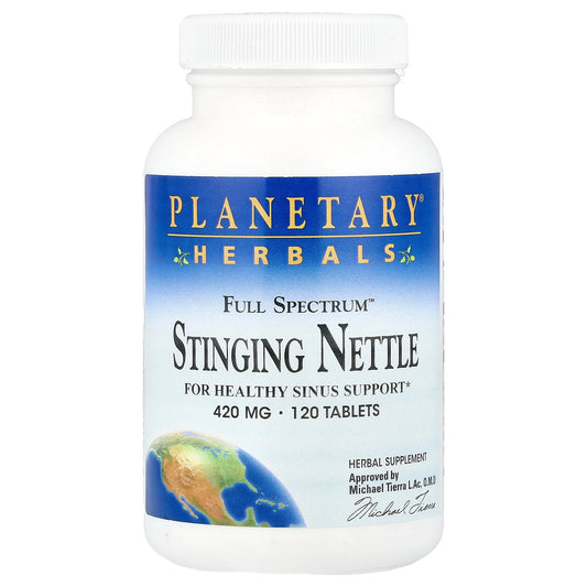 Planetary Herbals, Full Spectrum™ Stinging Nettle, 420 mg, 120 Tablets